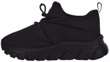(Women) Prada Leather Lace-Up Fashion Sneakers 'Black' 1E741M_3LGO_F0002 (Women) Prada Leather Lace-Up Fashion Sneakers 'Black' 1E741M_3LGO_F0002