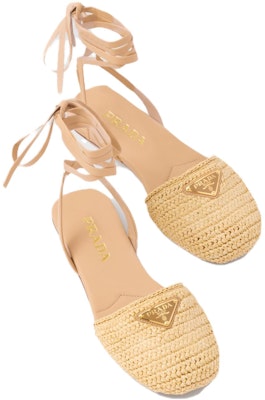 (W) Prada Sepatu Kulit Tali Bulat 'Beige' 1X139N_70N_F0018_F_005 Lookbook (W) Prada Sepatu Kulit Tali Bulat 'Beige' 1X139N_70N_F0018_F_005