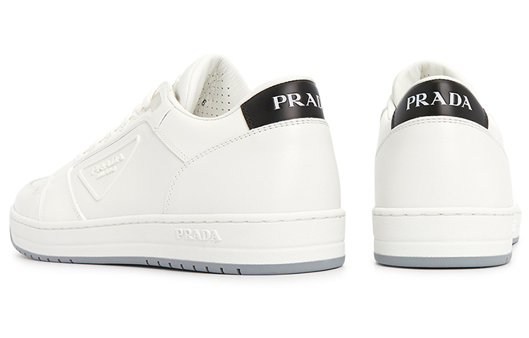 Purchase PRADA 牛皮 系帶 時尚板鞋 女款 白色