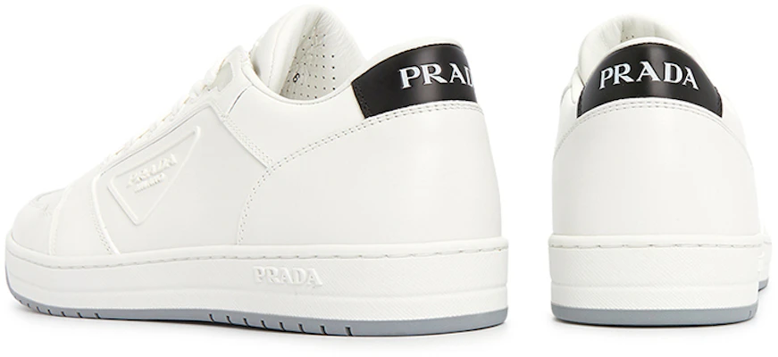 (W) 普拉达街区白色皮革运动鞋 1E790M_3LJ6_F097W_F_030 Purchase (W) 普拉达街区白色皮革运动鞋 1E790M_3LJ6_F097W_F_030