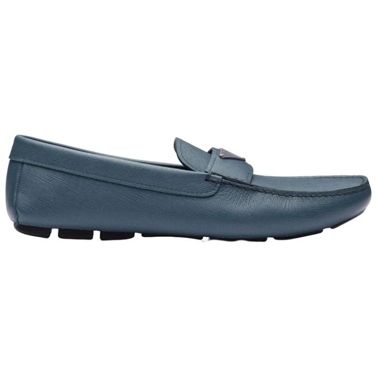 (W) Prada Leather Loafer 'Blue Fashion Slip-On' 圖 2