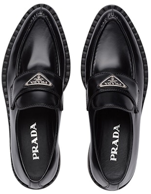 (W) プラダ ブラッシュドレザー モノリスローファー (ブラック) 1D673M_050_F0002 Shop (W) プラダ ブラッシュドレザー モノリスローファー (ブラック) 1D673M_050_F0002
