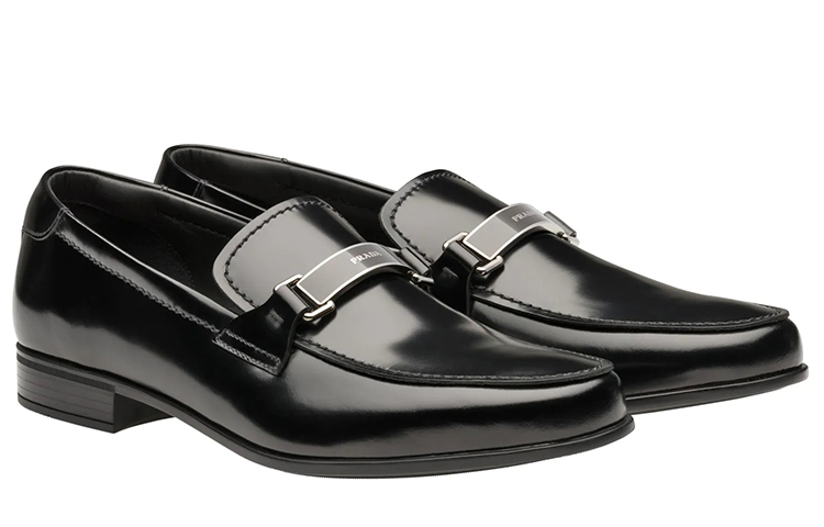(W) Prada Leather Loafers 'Matte Black' 圖 2