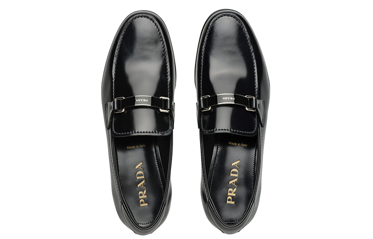 (W) Prada Leather Loafers 'Matte Black' 圖 3