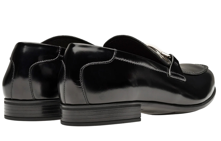 (W) Prada Leather Loafers 'Matte Black' 圖 4