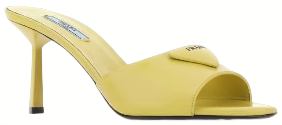 (W) Prada Leder Logo Slip-On Sandalen ''Gelb'' 1XX657_055_F0322_F075 Lookbook (W) Prada Leder Logo Slip-On Sandalen ''Gelb'' 1XX657_055_F0322_F075