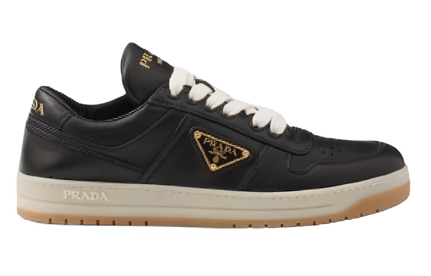 Order PRADA普拉達 皮革 潮流舒適 低幫 板鞋 女款 黑色