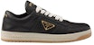 (W) Prada Kulit Kasut Rendah 'Keselesaan Trendy Hitam' 1E792M_038_F0632_F_B030