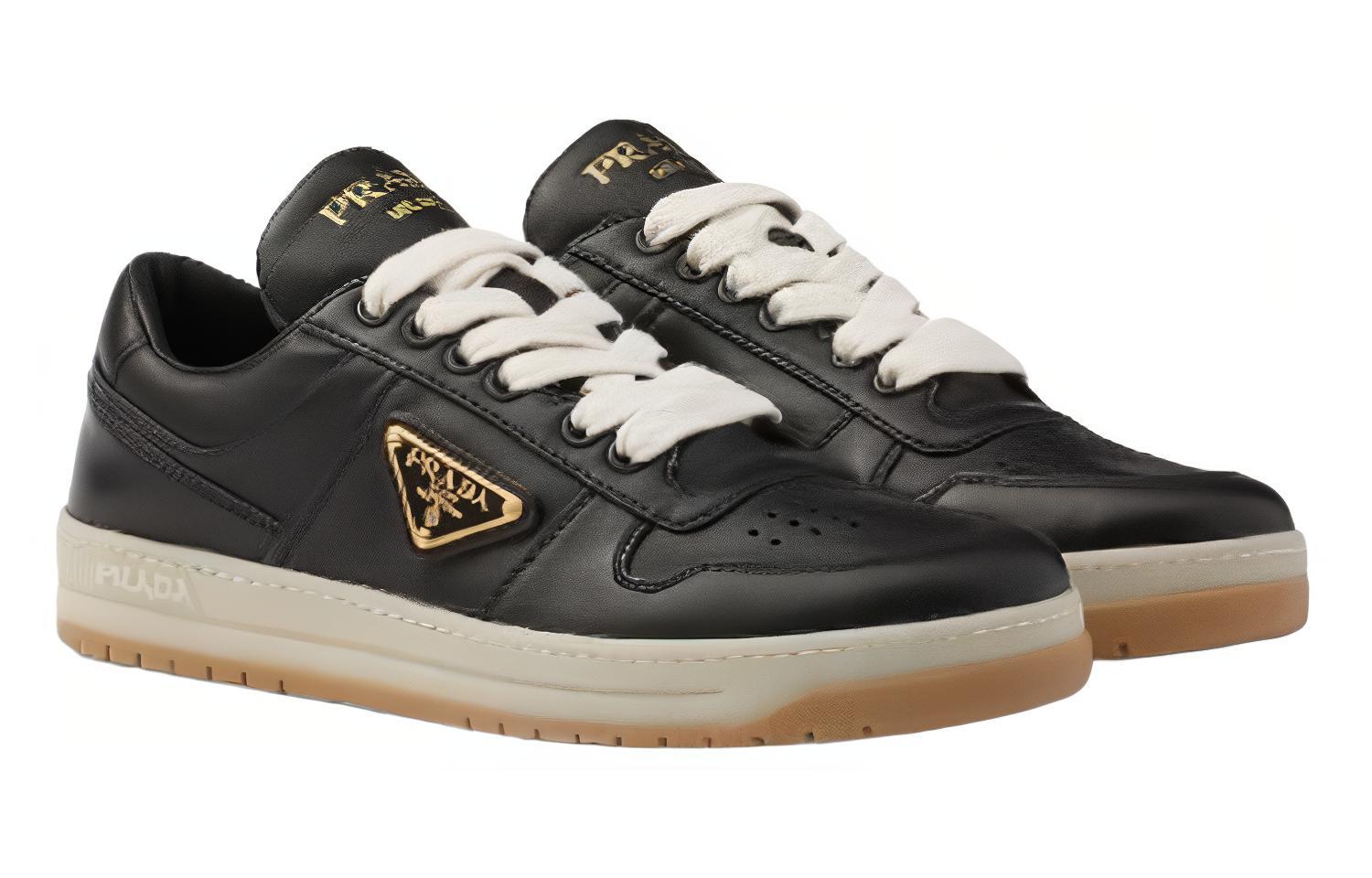 Lookbook PRADA普拉達 皮革 潮流舒適 低幫 板鞋 女款 黑色