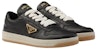 (W) Prada Kulit Kasut Rendah 'Keselesaan Trendy Hitam' 1E792M_038_F0632_F_B030