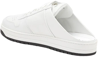 Lookbook PRADA 皮革露跟系帶百搭休閒時尚板鞋 女款 白色