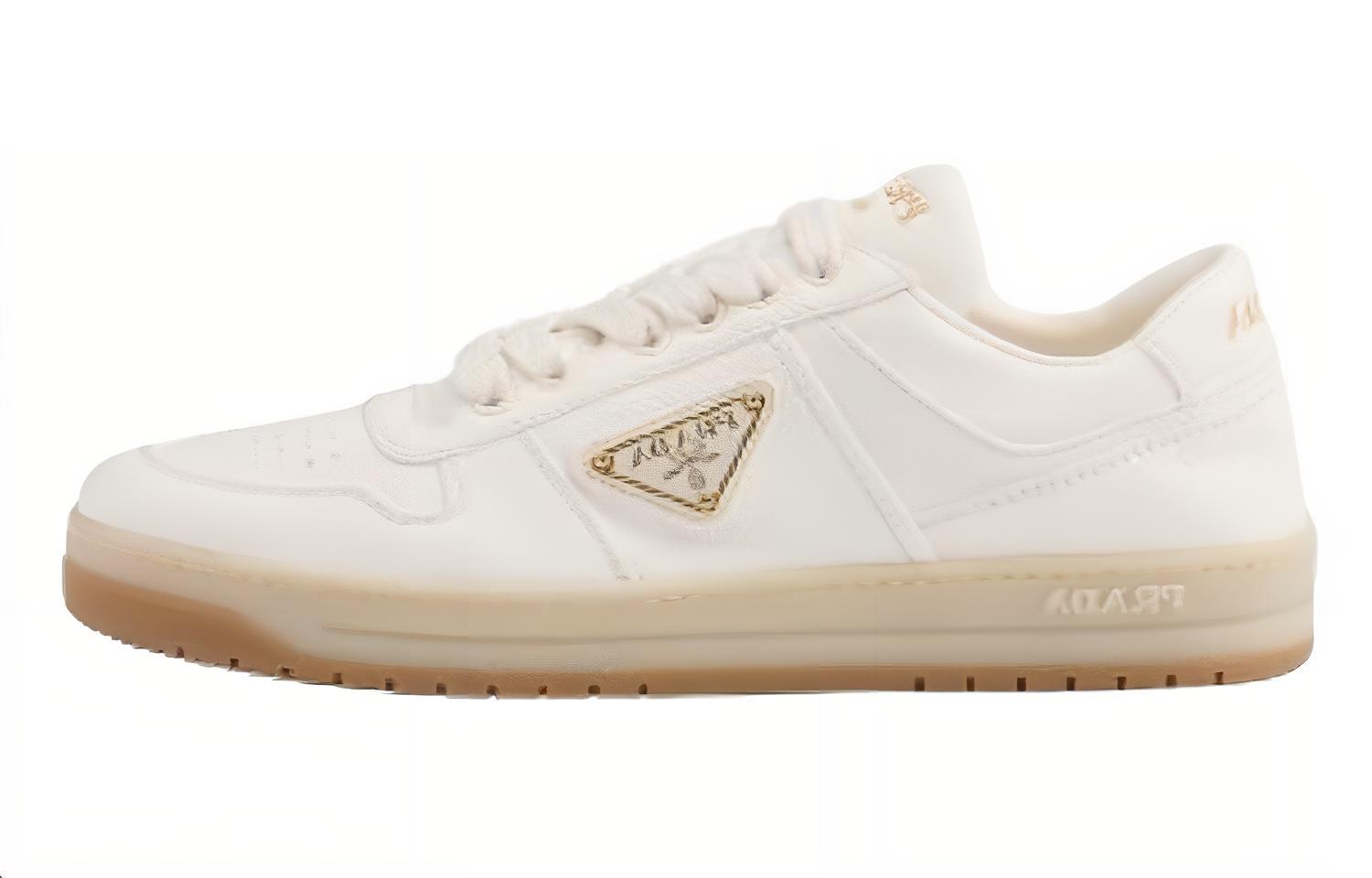 (W) Prada Leather Low-Top Sneaker 'Ivory'