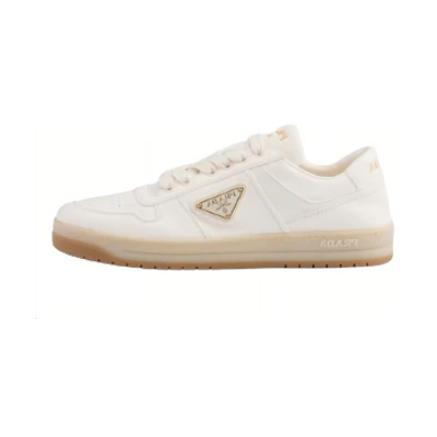 (W) Prada Leather Low-Top Sneaker 'Ivory'