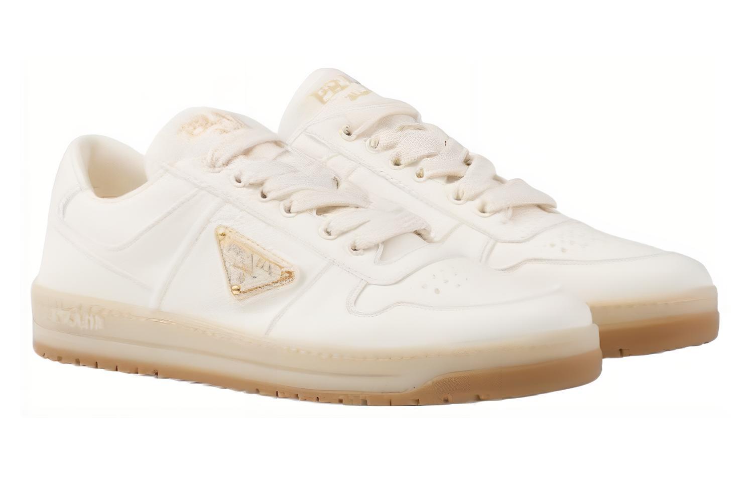 (W) Prada Leather Low-Top Sneaker 'Ivory' 圖 3