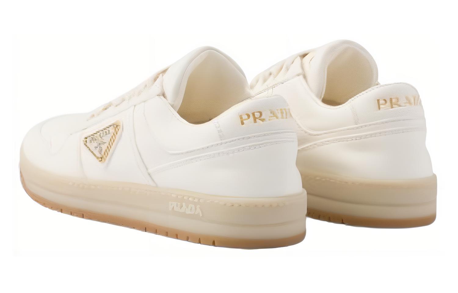 (W) Prada Leather Low-Top Sneaker 'Ivory' 圖 4