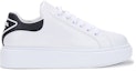 Order (W) Prada Low Top Kulit 'Putih Ekor Hitam' 1E452M_3AVF_F0964_F_045