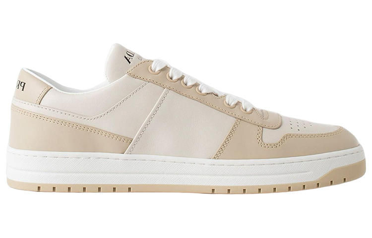 (W) Prada Downtown Leather Sneakers 'Beige' 圖 2