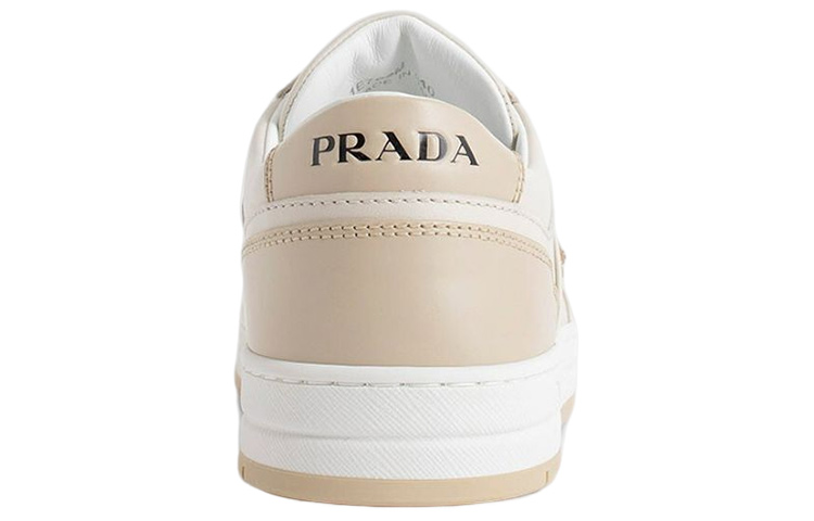 (W) Prada Downtown Leather Sneakers 'Beige' 圖 5