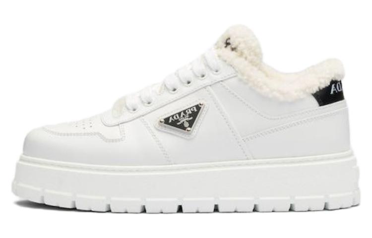 (W) Prada Leather Low-Top Sneaker 'White CMFT Casual'