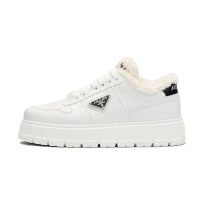 (W) Prada Leather Low-Top Sneaker 'White CMFT Casual'