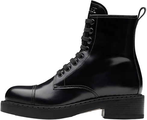 (Women) Prada Leather Martin Boots 'Glossy Black' 1T360M_055_F0002_F_050 Buy (Women) Prada Leather Martin Boots 'Glossy Black' 1T360M_055_F0002_F_050