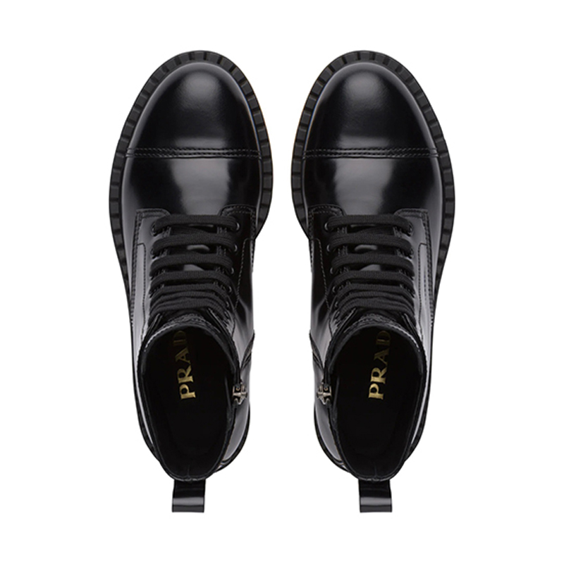 Purchase (W) But Martin Kulit Prada 'Hitam Berkilat' 1T360M_055_F0002_F_050
