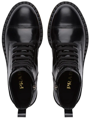 (W) But Martin Kulit Prada 'Hitam Berkilat' 1T360M_055_F0002_F_050 Purchase (W) But Martin Kulit Prada 'Hitam Berkilat' 1T360M_055_F0002_F_050