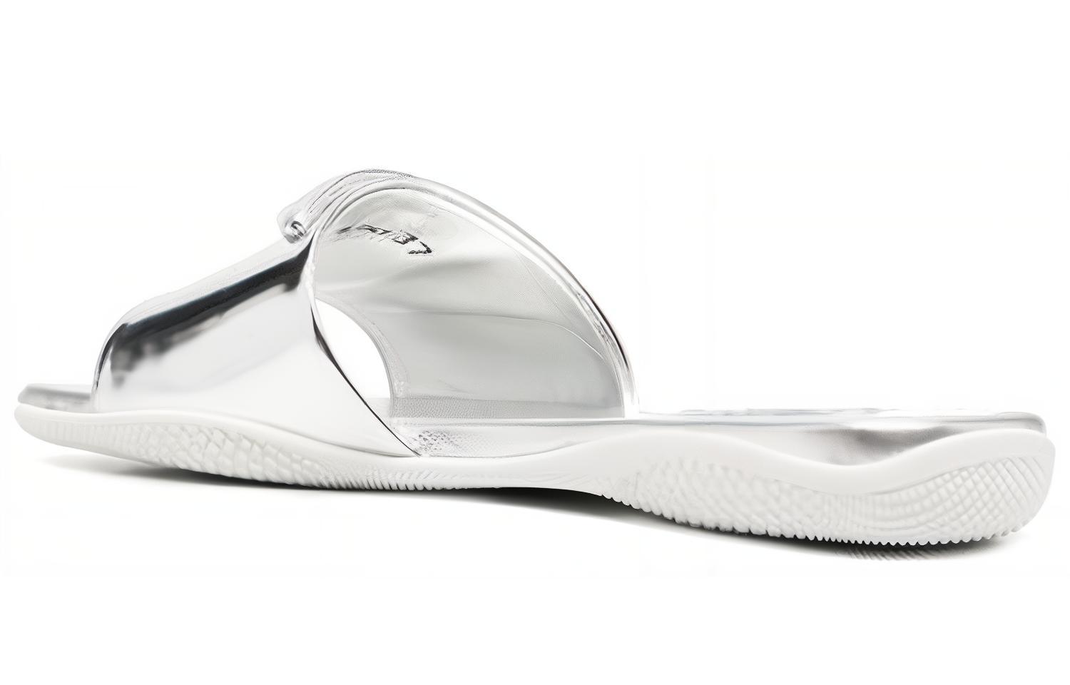 (W) Prada Leather Metal Fashion Slide 'White' 圖 3