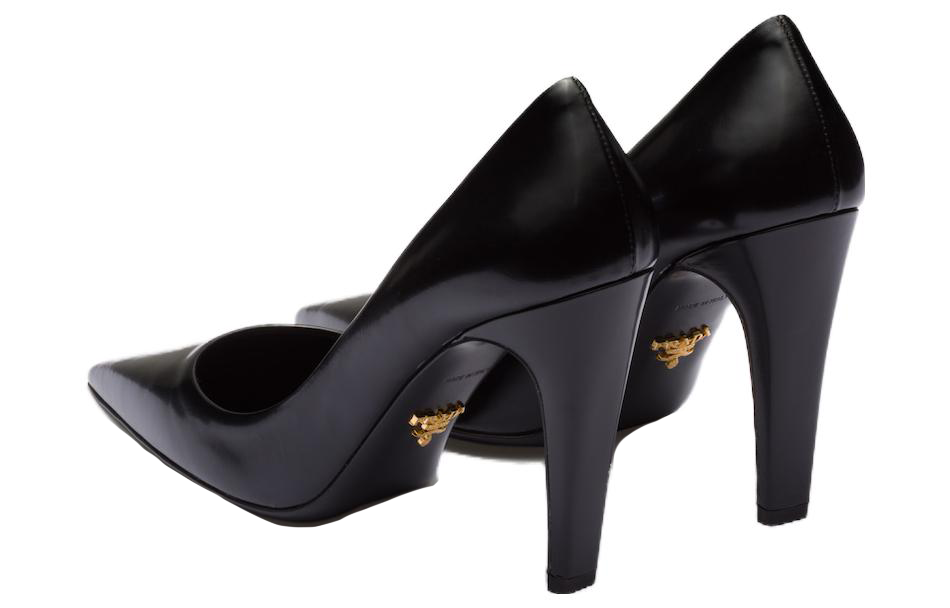 Lookbook (W) Mules en Cuir Prada ''Stiletto Noir'' Talon 10cm 1I288N_055_F0002_F_A100