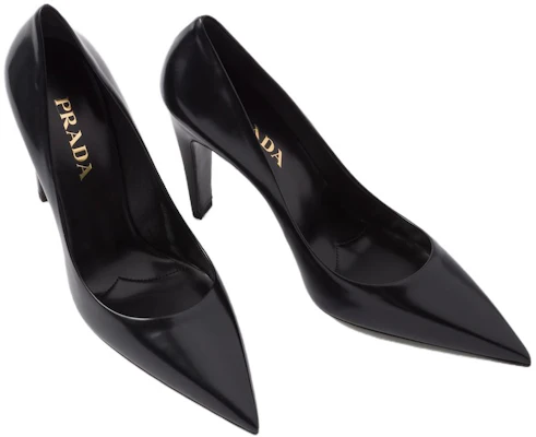 (W) Mules en Cuir Prada ''Stiletto Noir'' Talon 10cm 1I288N_055_F0002_F_A100 Shop (W) Mules en Cuir Prada ''Stiletto Noir'' Talon 10cm 1I288N_055_F0002_F_A100