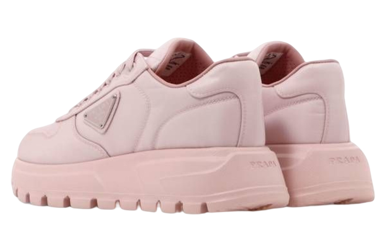 (W) Prada Leather Nylon Low-Top Sneakers 'Pink' 圖 4