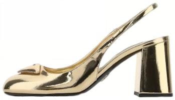 (Women) Prada Leather Open-Heel Slip-On 'Metallic Gold' 1I767M_F075_3AU1_F_0522 (Women) Prada Leather Open-Heel Slip-On 'Metallic Gold' 1I767M_F075_3AU1_F_0522