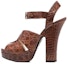 Buy (W) Sandal Kulit Prada Terbuka Tali Buku Lali 'Coklat' 1XP555_5OU_F0005