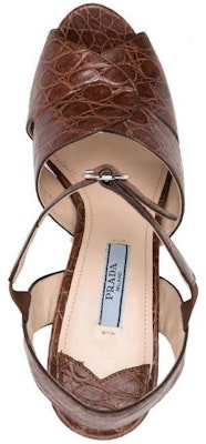 (Women) Prada Leather Open Toe Ankle-Strap Sandals 'Brown' 1XP555_5OU_F0005 Shop (Women) Prada Leather Open Toe Ankle-Strap Sandals 'Brown' 1XP555_5OU_F0005