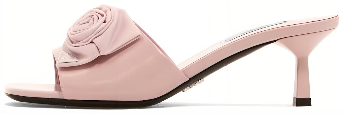 (W) Sandales en cuir Prada à bout ouvert rose femme élégantes. 1XX665_055_F0E18 Buy (W) Sandales en cuir Prada à bout ouvert rose femme élégantes. 1XX665_055_F0E18