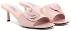 Lookbook (W) Sandales en cuir Prada à bout ouvert rose femme élégantes. 1XX665_055_F0E18
