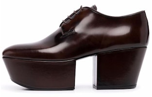 (Women) Prada Leather Platform Shoes 'Brown' 1E722M_P39_F0038 (Women) Prada Leather Platform Shoes 'Brown' 1E722M_P39_F0038