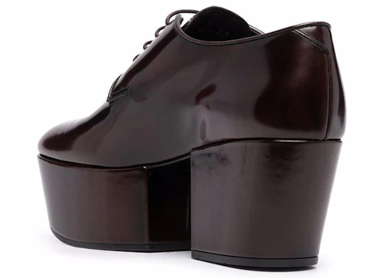 (Women) Prada Leather Platform Shoes 'Brown' 1E722M_P39_F0038 Shop (Women) Prada Leather Platform Shoes 'Brown' 1E722M_P39_F0038
