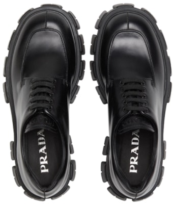 (Women) Prada Monolith Brushed Calf Derby Shoes 'Black' 1E708L_B4L_F0002_F_A055 Shop (Women) Prada Monolith Brushed Calf Derby Shoes 'Black' 1E708L_B4L_F0002_F_A055