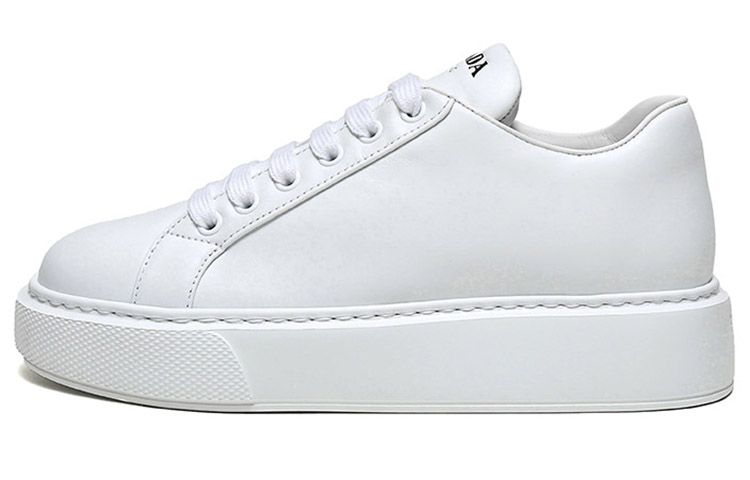 (W) Prada Leather Platform Sneakers 'White'