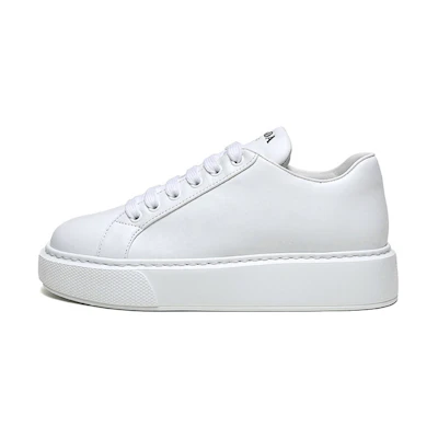 (W) Prada Leather Platform Sneakers 'White'