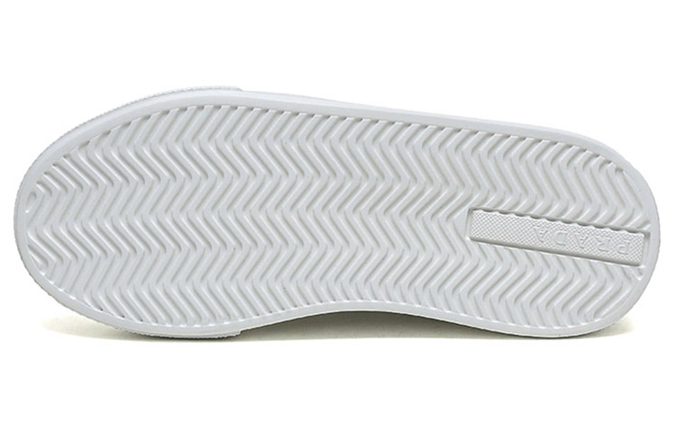 (W) Prada Leather Platform Sneakers 'White' 圖 6