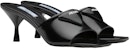 (W) Prada Kulit Tumit Runcing Fesyen Gelincir 6.5cm 'Hitam' 1XX590_055_F0002_F_065