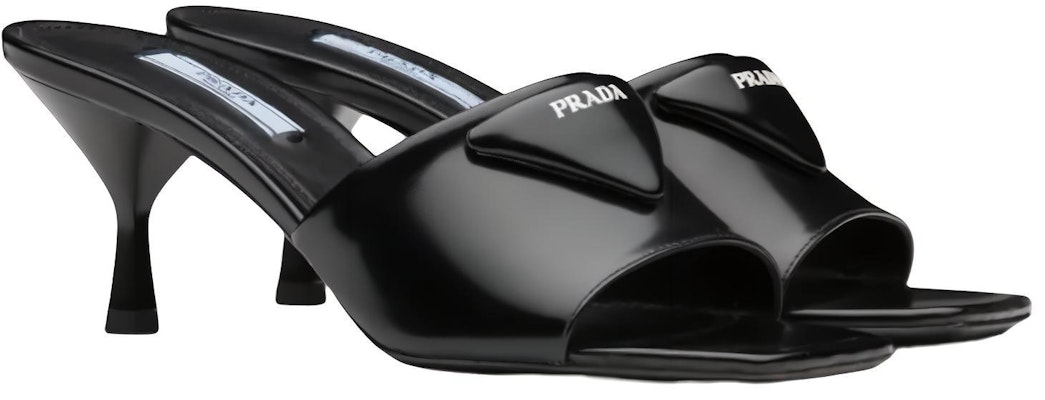 (Women) Prada Leather Pointed-Toe Stiletto Fashion Slide 6.5cm 'Black' 1XX590_055_F0002_F_065 Order (Women) Prada Leather Pointed-Toe Stiletto Fashion Slide 6.5cm 'Black' 1XX590_055_F0002_F_065