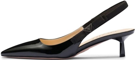 (Women) Prada Leather Pointed-Toe Stiletto Heels 'Black Buckle' 1I190N_F045069_F0002 (Women) Prada Leather Pointed-Toe Stiletto Heels 'Black Buckle' 1I190N_F045069_F0002