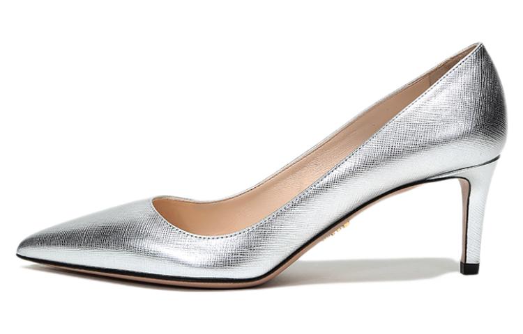 Buy (W) Escarpins Pointus en Cuir Prada ''Argent'' 1I834I_3A9S_F0118_F_065