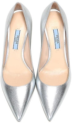 (Women) Prada Leather Pointed High Heels 'Silver' 1I834I_3A9S_F0118_F_065 Shop (Women) Prada Leather Pointed High Heels 'Silver' 1I834I_3A9S_F0118_F_065