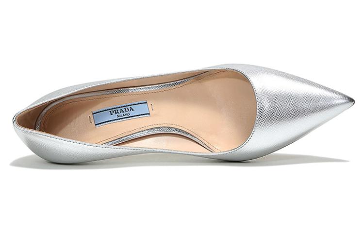 Purchase (W) Escarpins Pointus en Cuir Prada ''Argent'' 1I834I_3A9S_F0118_F_065