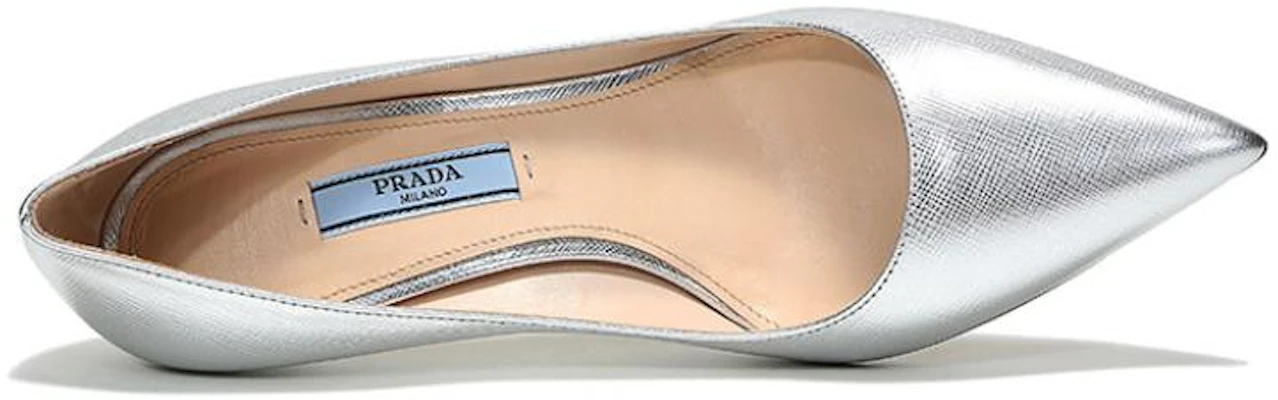 (W) Escarpins Pointus en Cuir Prada ''Argent'' 1I834I_3A9S_F0118_F_065 Purchase (W) Escarpins Pointus en Cuir Prada ''Argent'' 1I834I_3A9S_F0118_F_065