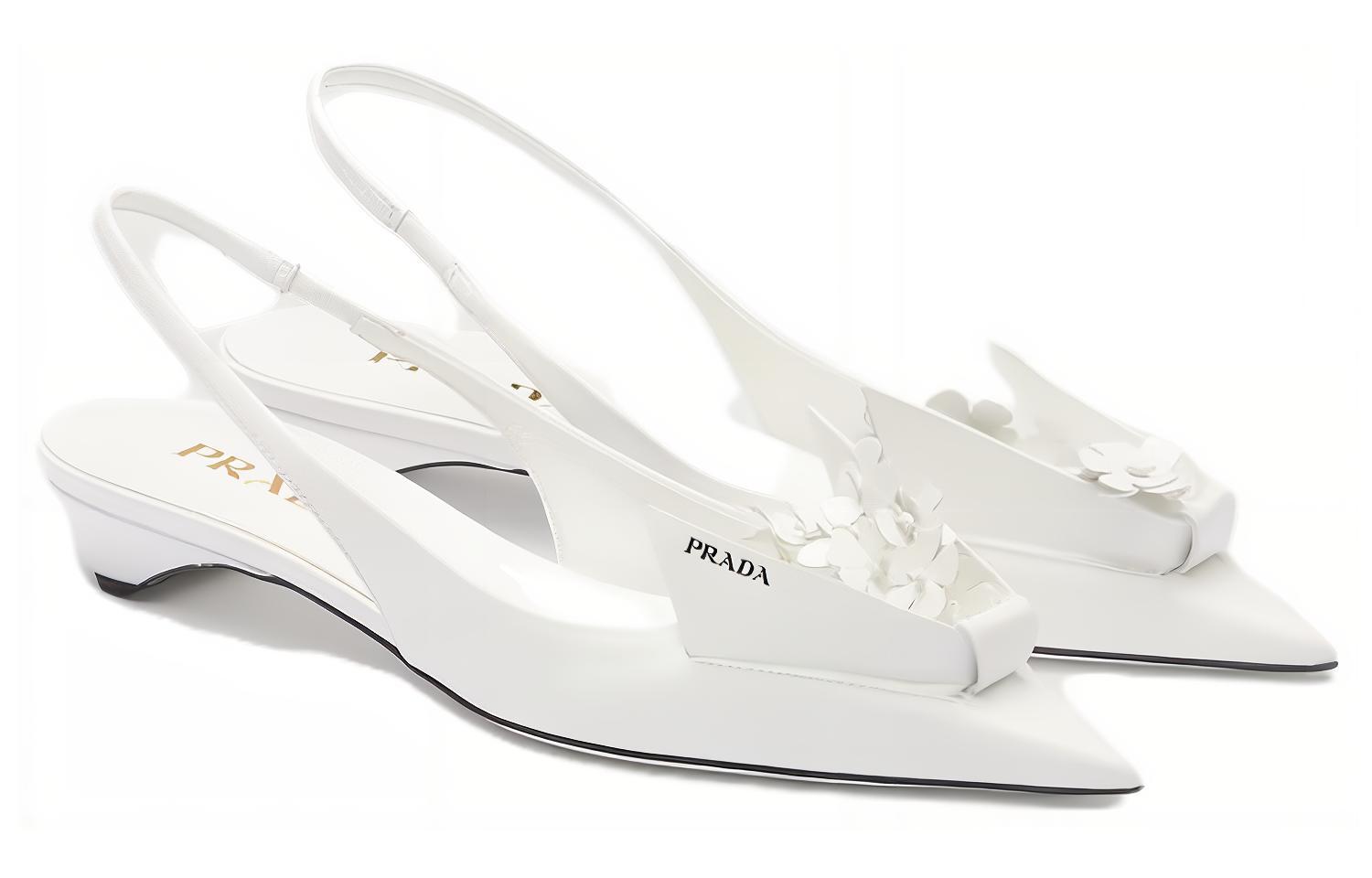 Lookbook (W) Prada Kasut Kulit Hujung Tajam 'Putih Fesyen' 1I317N_055_F0009_F_025